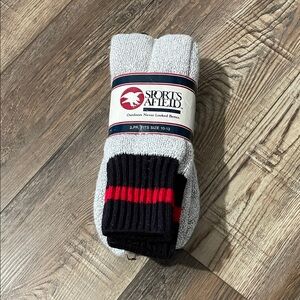 Sports Afield Men's Performance Socks - Black, Gray, and Red
